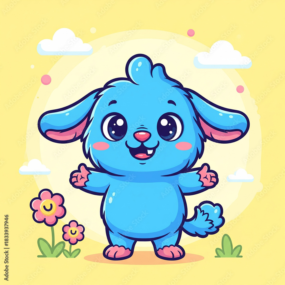 Obraz premium cute cartoon animation