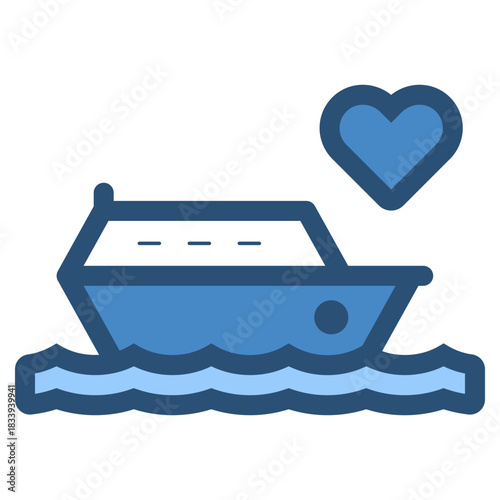 honeymoon on a cruise ship icon