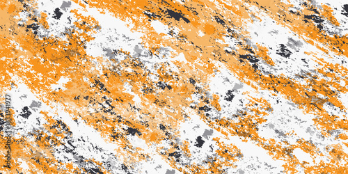 Abstract grunge meteor sketch. Spectacular comet in space. with an orange background.Eps10