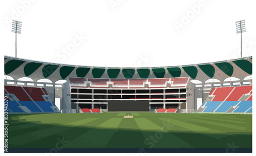 Ekana Cricket Stadium sport arena roof play ball win goal cup icon logo sign art ipl design Indian premier league