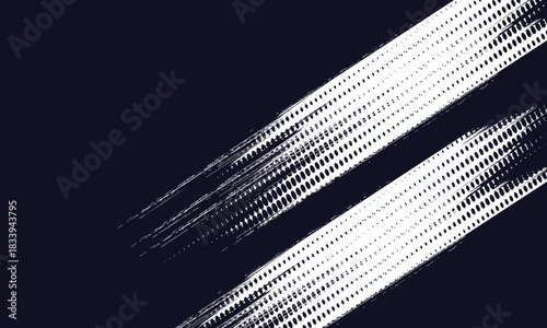 Abstract modern speed line style dark blue halftone banner design template. Elegant, wiht a modern concept style