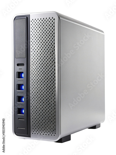 External multi-bay hard drive enclosure for data storage