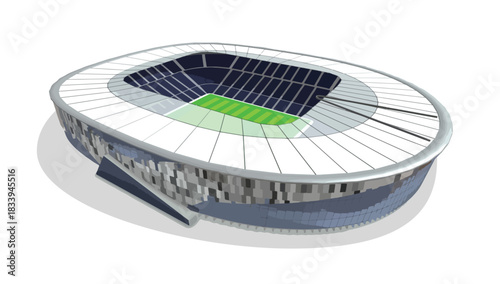 icon sport arena template vector