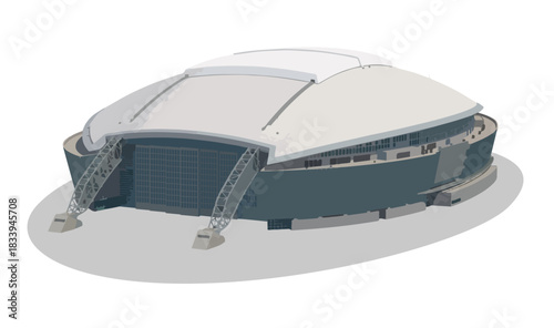 icon sport arena template vector