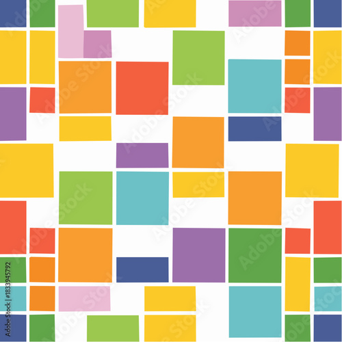 rectangles squares seamless pattern