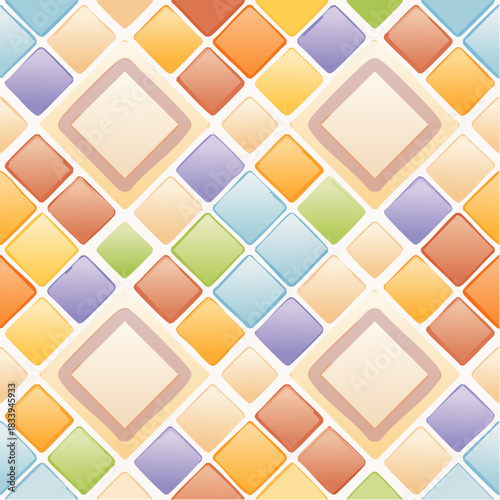 rectangles squares seamless pattern