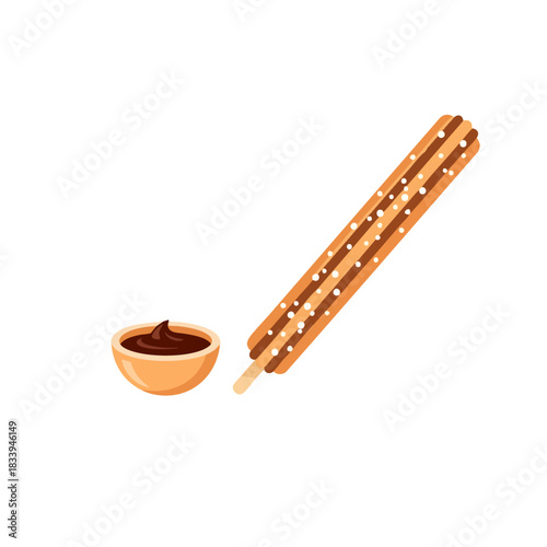 Crunchy Churros with Sugar