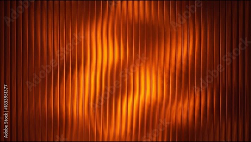 Vibrant Sunset Glow with Warm Gradient Light and Fractal Glass Effect Illuminated with Fiery Orange Blending Glowing Tones. Video