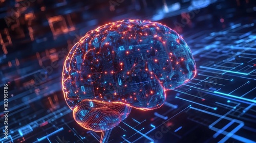 Digital human brain with AI-powered neural network