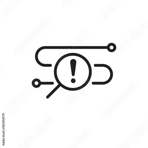 Issue tracking icon symbolizing problem identification, process monitoring, and error resolution, representing project management, bug logging, help desk, workflow analysis, and operational support.