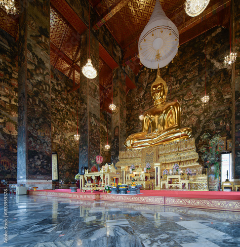 Buddha statue, the principal Buddha image in Wat Suthat