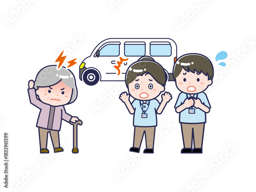 介護／送迎／嫌がる通所者と困る介護士