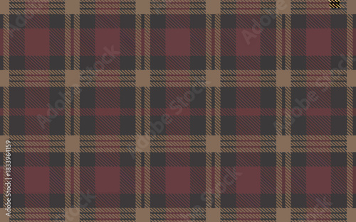 Elegant Tartan Plaid Pattern in Earthy Tones for Fashion and Design Creating a Timeless Textile Texture