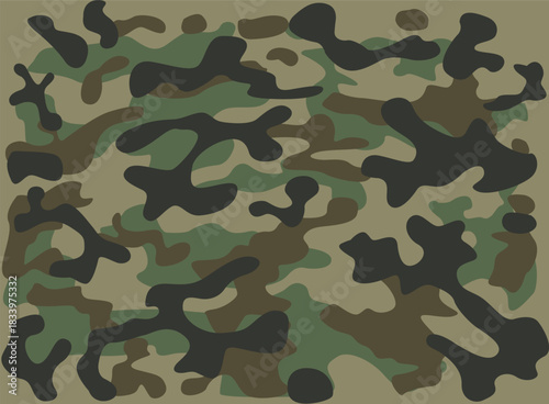 Military Fabric Green Camouflage texture vector