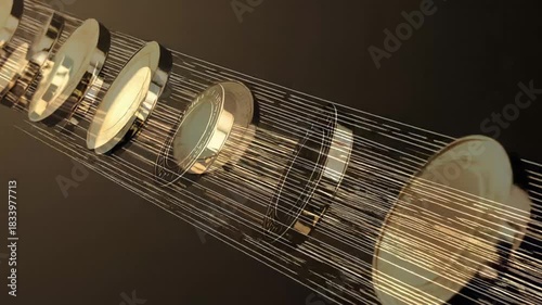 Digital Tether — Coins on Light Strings