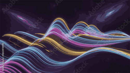 Vector file icon representation for digital graphics and scalable design artwork, vector graphic