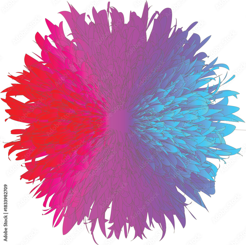 Obraz premium pink flower on white