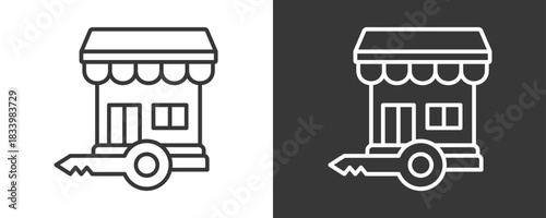 Market Entry Icon Set Vector Collection Isolated In Black And White