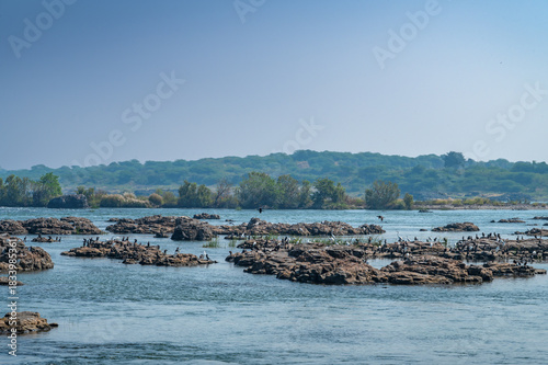 Sahastradhara Waterfall is a waterfall In Narmada river located in Maheshwar, Madhya Pradesh, India