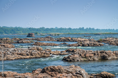Sahastradhara Waterfall is a waterfall In Narmada river located in Maheshwar, Madhya Pradesh, India