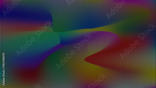 Vibrant spectrum gradient through vertical lines abstract pattern