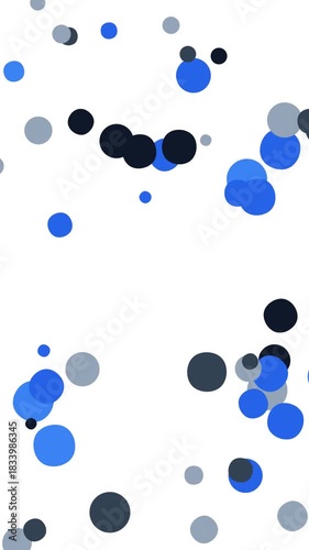 Dots of Elegance: A simple yet captivating design featuring an array of blue, gray and black dots arranged to create a sense of movement.