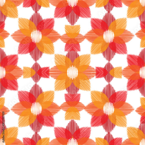 seamless pattern with flowers