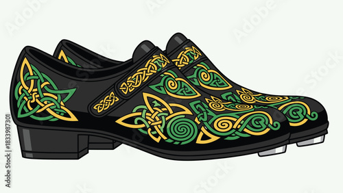 Irish Dancing Shoes with Celtic Knot Design: A Cultural Celebration of Irish Heritage and the Art of Traditional Dance