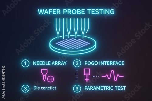 Wafer Probe Testing with DUT Interface and Parametric Measurement for Semiconductor QA