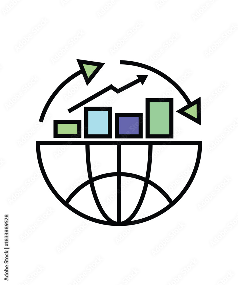 Obraz premium STATISTICS FREE ICON