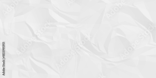 Paper texture background, Old paper background ripple soft white pattern wave crumple. Crushed and creased soft paper. Abstract wrinkle effect grunge and rough backdrop vintage page.	
