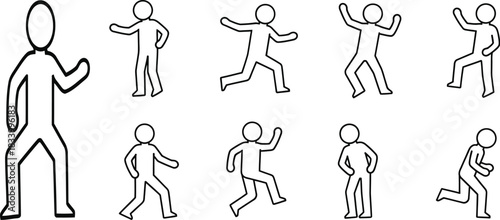 vector silhouettes of people