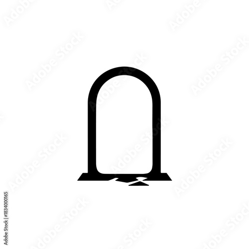 open door with bright light silhouette