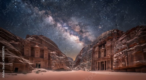 Stunning Milky Way over the Ad-Deir 