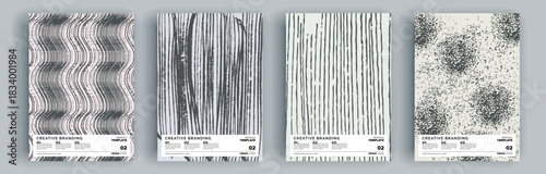 Modern abstract covers set, minimal covers design. Colorful geometric background, vector illustration.