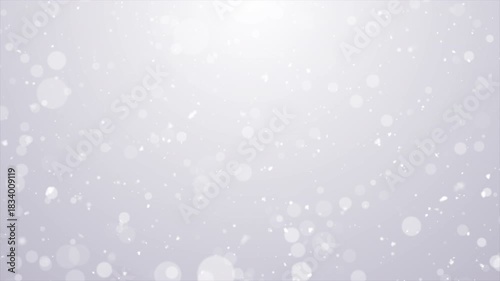 White Winter Snowfall with Soft Bokeh Glow | Merry Christmas Snow Falling Loop Animation | Ultra HD 4k