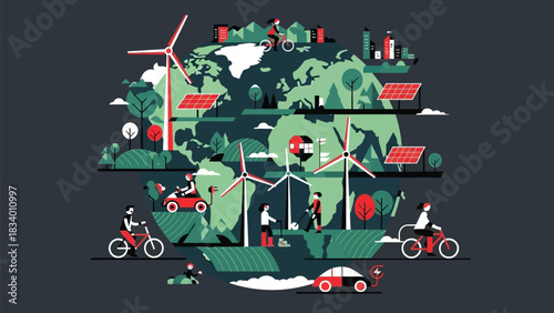 Global efforts for a sustainable future harnessing renewable energy and eco-friendly transportation solutions