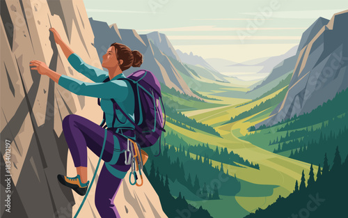 A young woman sits in despair, chained to a heavy ball, symbolizing her struggles and emotional burden