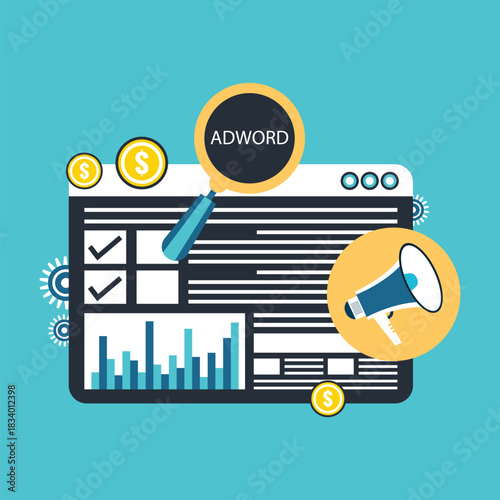 Ad word campaign concept