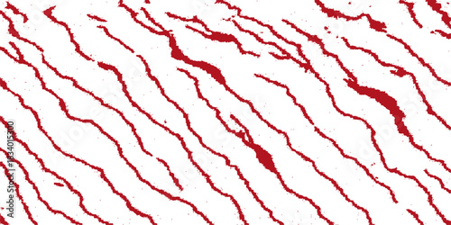 Red paint splash grunge texture with blood cells vector pattern