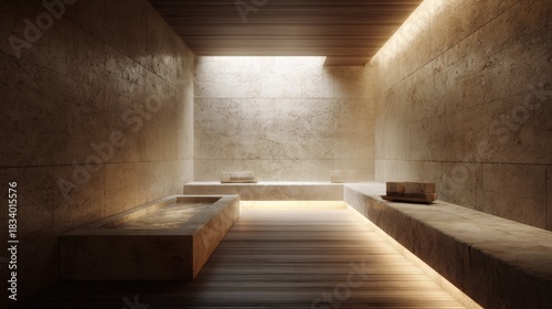 a bathroom inspired by a turkish hammam bath