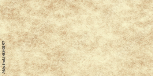 Aged vintage parchment paper texture with a stained beige grunge design and antique blank ancient sheet backdrop for retro art wallpaper