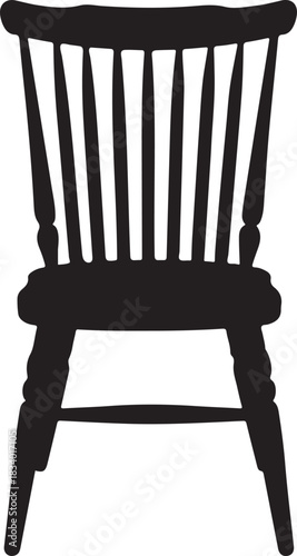 Vintage wooden armchair isolated on white background, a comfortable antique furniture object