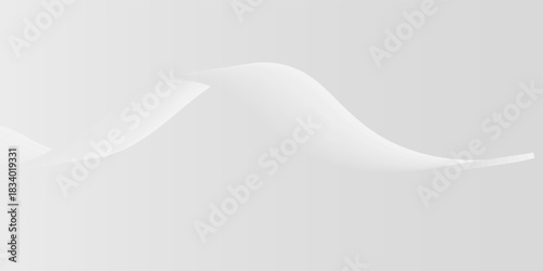White abstract background with flowing particles. White and gray Digital futuristic technology concept background. Dynamic waves use for business, corporate, poster, template. vector illustration