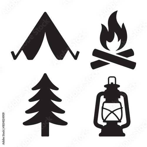 Adventure camping tent nature journey wild outdoor