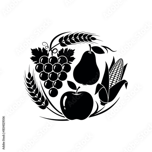 Harvest Bounty A Celebration of Fruits and Grains.