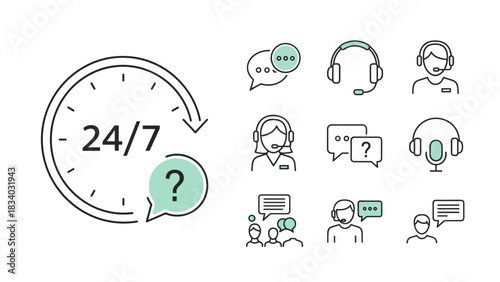 Customer support service available all time contact center helpdesk assistance helpline operator online now