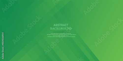 Green abstract background with geometric shapes gradient color for presentation design. Suit for business, corporate, institution, conference, party, festive, seminar, and talks.