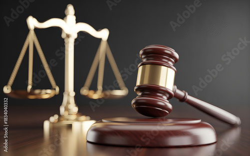 Judge’s Gavel and Scales of Justice