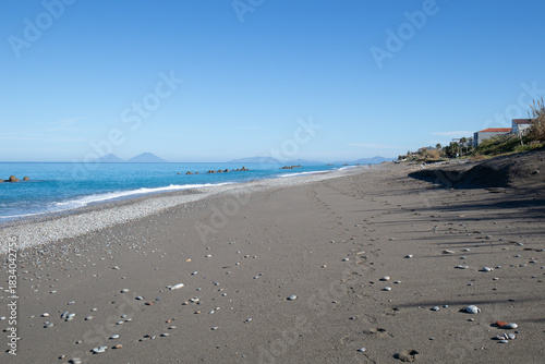 Wallpaper Mural View of Isole Eolie in norther coast of Sicily Torontodigital.ca